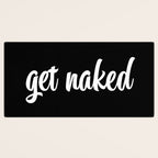 Get Naked black Desk Mat Gallery Image 3