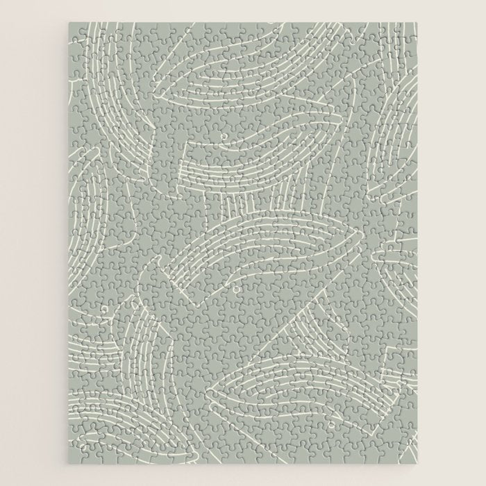 Minimalist Blue Whale Jigsaw Puzzle Gallery Image 1