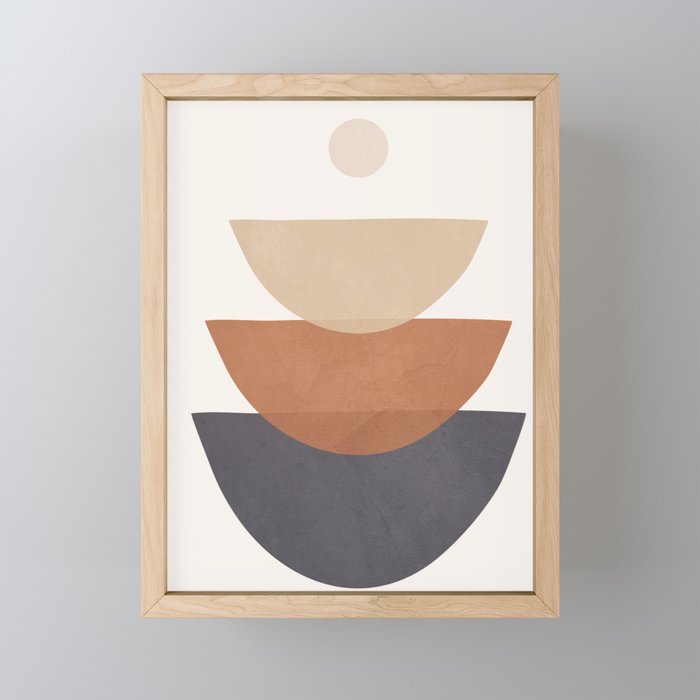  Minimal Shapes No 39 Mini Art Print Gallery Image 1
