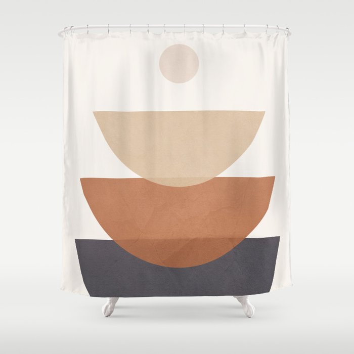 Minimal Shapes No 39 Shower Curtain Gallery Image 1