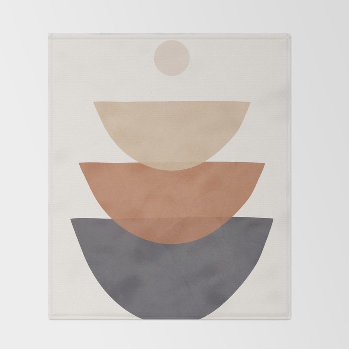  Minimal Shapes No 39 Throw Blanket Gallery Image 2