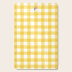 Yellow geometric plaid gingham pattern Cutting Board Gallery Image 1
