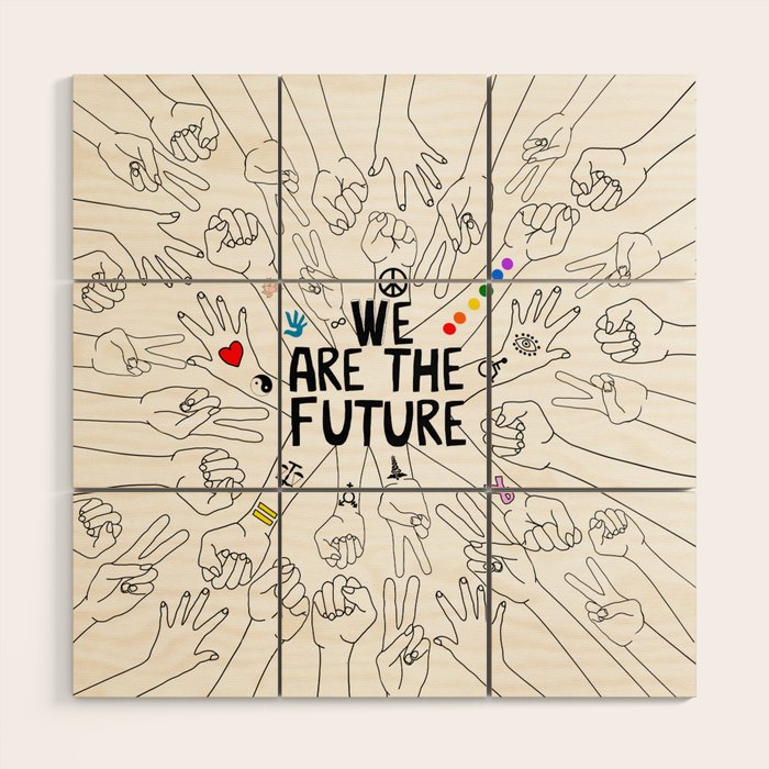We Are The Future Tattoos Part 1 Wood Wall Art Gallery Image 1
