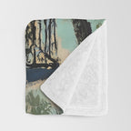 Sunset Balcony Lovers Throw Blanket Gallery Image 3
