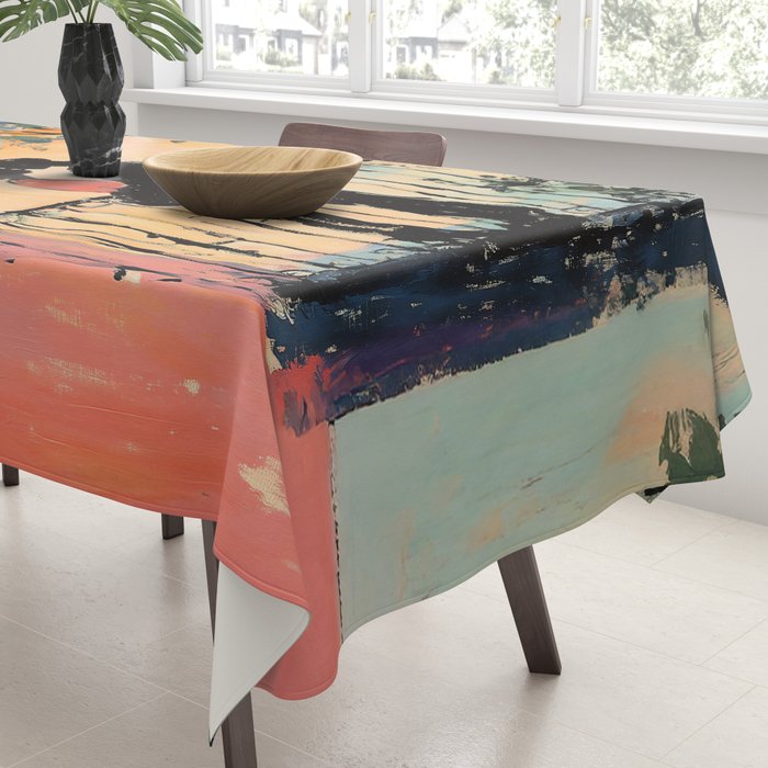 Sunset Balcony Lovers Tablecloth Gallery Image 3