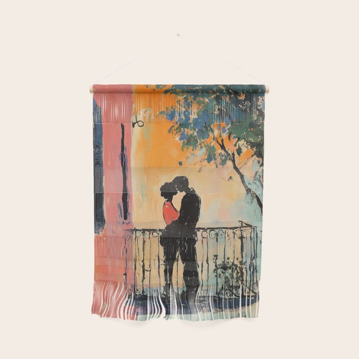 Sunset Balcony Lovers Wall Hanging Gallery Image 1