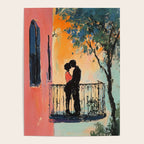 Sunset Balcony Lovers Poster Gallery Image 4