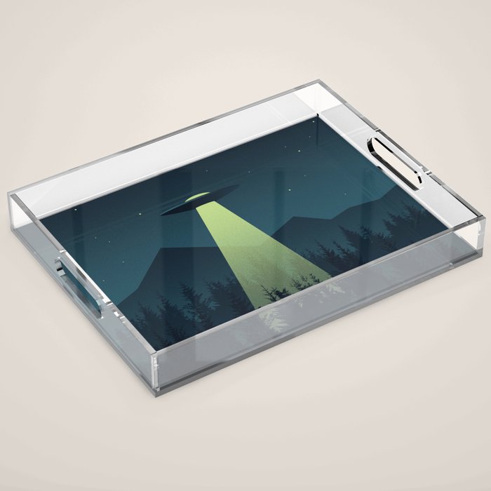 Forest UFO Acrylic Tray Gallery Image 1