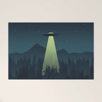 Forest UFO Welcome Mat Gallery Image 1