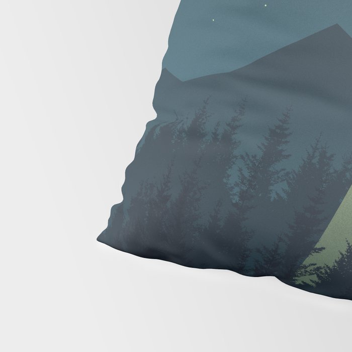 Forest UFO Pillow Sham Gallery Image 4
