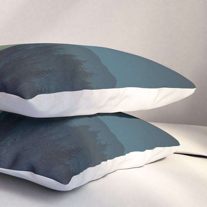 Forest UFO Pillow Sham Gallery Image 3