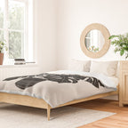Black & White Plants / Monstera Deliciosa Duvet Cover Gallery Image 2