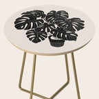 Black & White Plants / Monstera Deliciosa Side Table Gallery Image 2