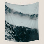 Flying Above Mountains Wall Tapestry Gallery Image 4