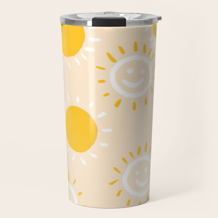 happy sunshine Travel Mug Gallery Image 1
