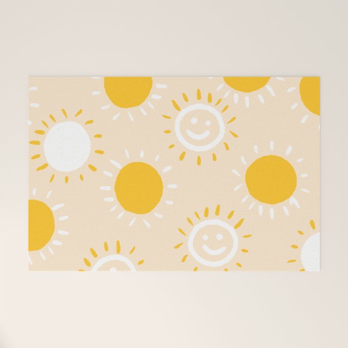 happy sunshine Welcome Mat Gallery Image 1