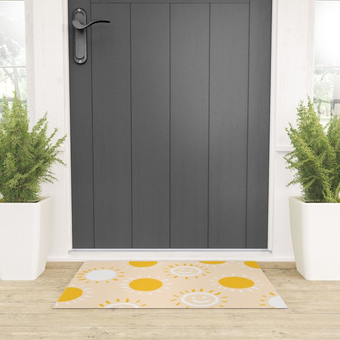 happy sunshine Welcome Mat Gallery Image 3