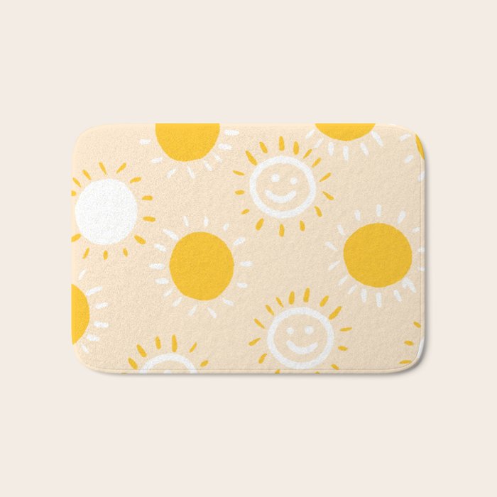 happy sunshine Bath Mat Gallery Image 1