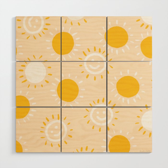 happy sunshine Wood Wall Art Gallery Image 1