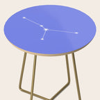 Cancer Zodiac Star Constellation Line Art Periwinkle Purple Side Table Gallery Image 2
