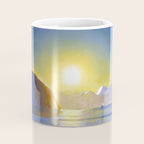 Resurrection Bay, Alaska, Midnight Sun Mountain landscape by Rockwell Kent Coffee Mug Gallery Image 4