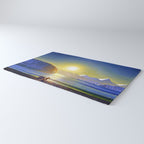 Resurrection Bay, Alaska, Midnight Sun Mountain landscape by Rockwell Kent Rug Gallery Image 3