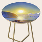 Resurrection Bay, Alaska, Midnight Sun Mountain landscape by Rockwell Kent Side Table Gallery Image 2