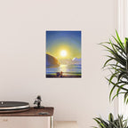 Resurrection Bay, Alaska, Midnight Sun Mountain landscape by Rockwell Kent Poster Gallery Image 2