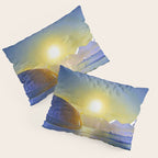 Resurrection Bay, Alaska, Midnight Sun Mountain landscape by Rockwell Kent Pillow Sham Gallery Image 3