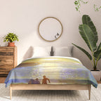 Resurrection Bay, Alaska, Midnight Sun Mountain landscape by Rockwell Kent Comforter Gallery Image 3