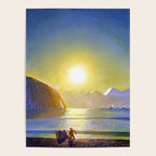Resurrection Bay, Alaska, Midnight Sun Mountain landscape by Rockwell Kent Poster Gallery Image 4