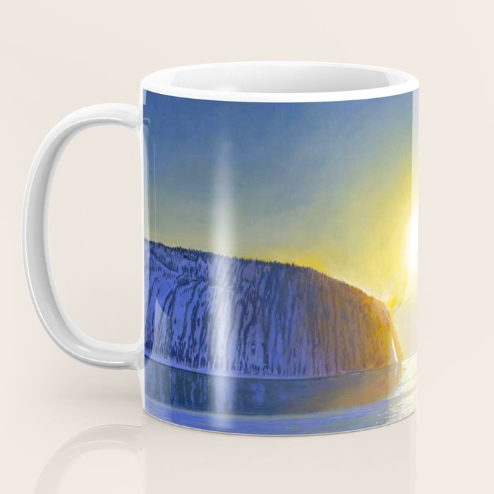 Resurrection Bay, Alaska, Midnight Sun Mountain landscape by Rockwell Kent Coffee Mug Gallery Image 3