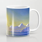 Resurrection Bay, Alaska, Midnight Sun Mountain landscape by Rockwell Kent Coffee Mug Gallery Image 1