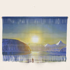 Resurrection Bay, Alaska, Midnight Sun Mountain landscape by Rockwell Kent Wall Hanging Gallery Image 1