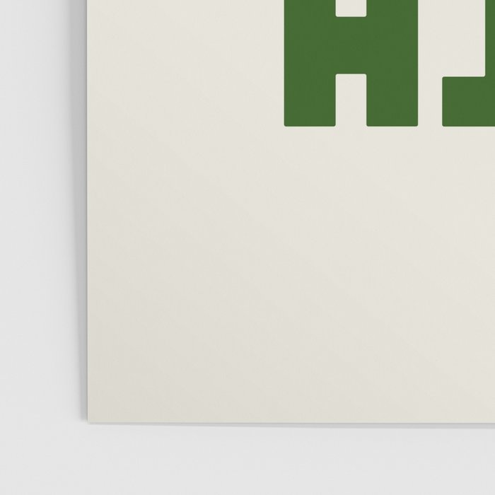 Take a Hike in Green and Beige Poster Gallery Image 3