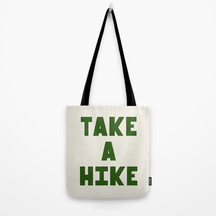Take a Hike in Green and Beige Tote Bag Gallery Image 2