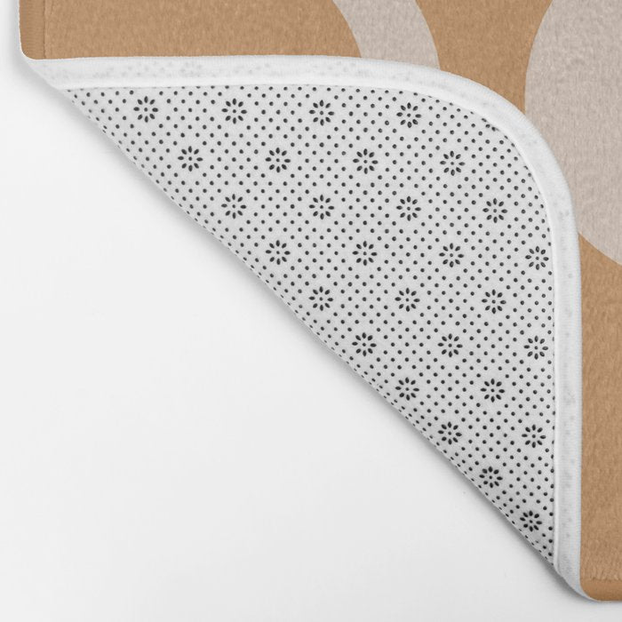 Moon Shapes Minimalism - Desert Sand Bath Mat Gallery Image 2