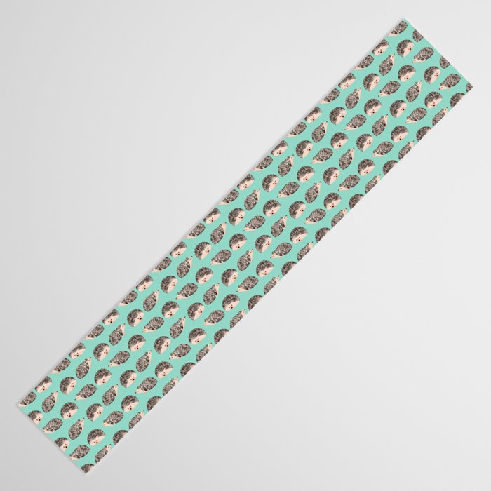 Hedgehog Turquoise Table Runner Gallery Image 3