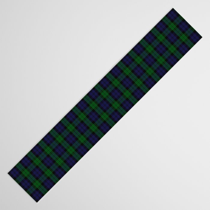 Large Military Blackwatch Scottish Tartan Plaid Table Runner Gallery Image 3