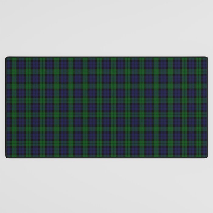 Large Military Blackwatch Scottish Tartan Plaid Desk Mat Gallery Image 3