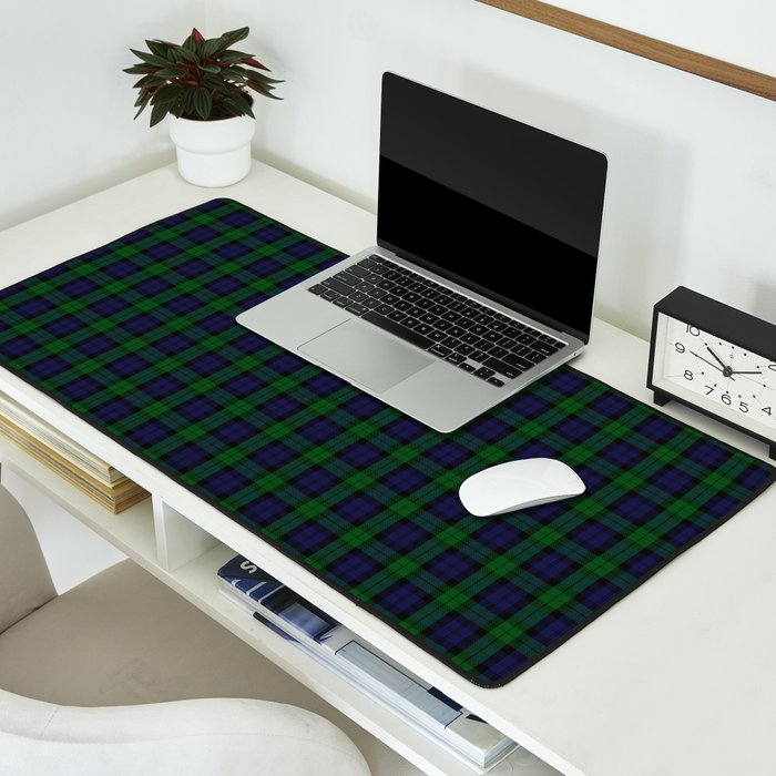 Large Military Blackwatch Scottish Tartan Plaid Desk Mat Gallery Image 2