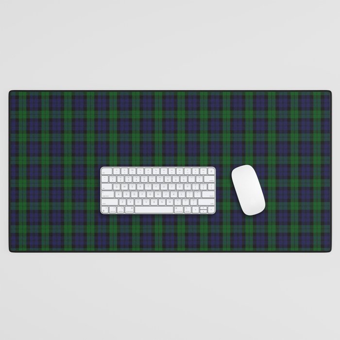 Large Military Blackwatch Scottish Tartan Plaid Desk Mat Gallery Image 1