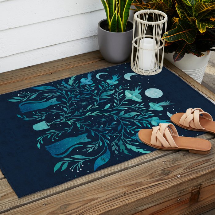 Potted Plant Outdoor Rug Gallery Image 2