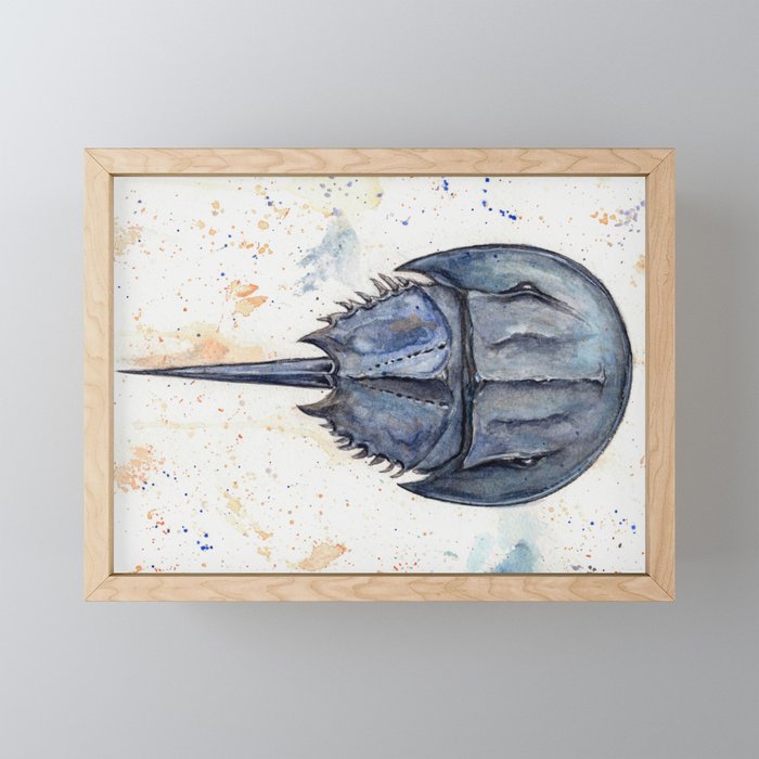 Horseshoe Crab Blues Mini Art Print Gallery Image 1