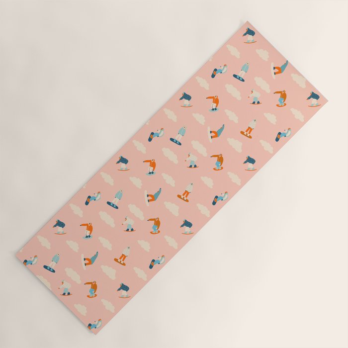 Snowboarding Yoga Mat Gallery Image 1
