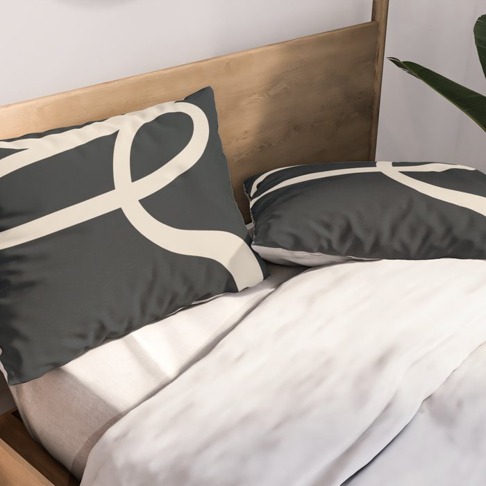 Abstract Line 16 Pillow Sham Gallery Image 2