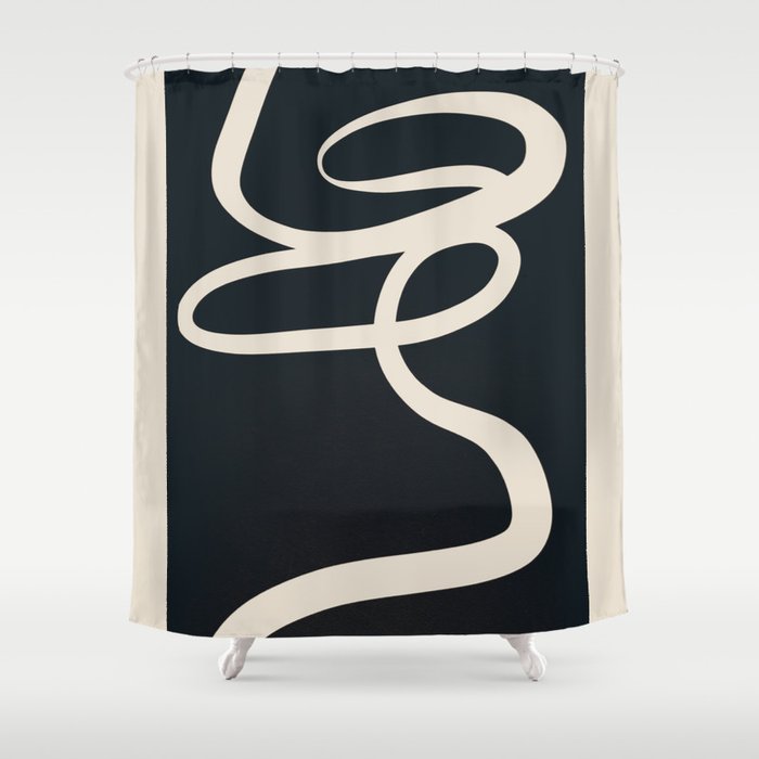 Abstract Line 16 Shower Curtain Gallery Image 1