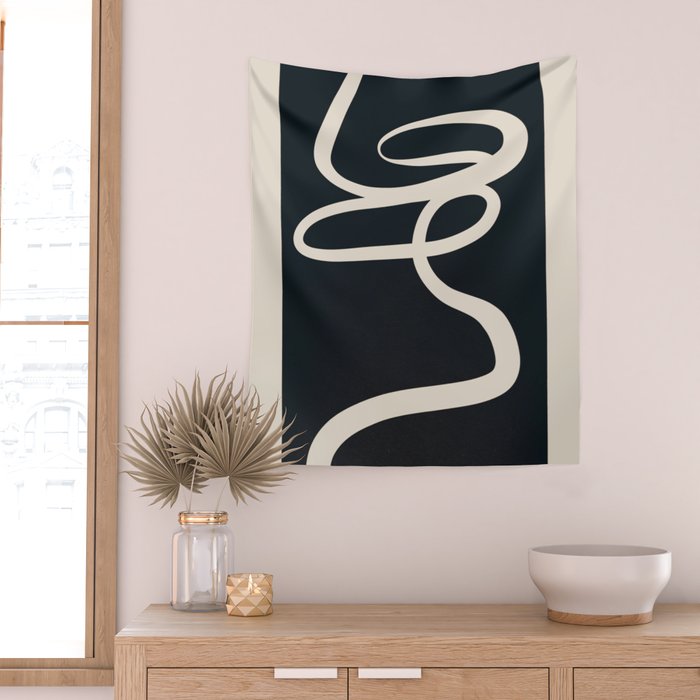 Abstract Line 16 Wall Tapestry Gallery Image 2