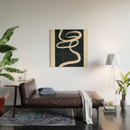 Abstract Line 16 Wood Wall Art Gallery Image 2