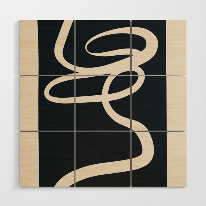 Abstract Line 16 Wood Wall Art Gallery Image 1